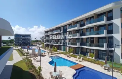 Máquina de rentabilidade! flat mobiliado frente piscina em muro alto.