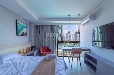 Excelente flat mobiliado com 25,00m² de área útil, localizado no bairro boa viagem!