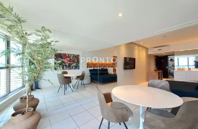 Excelente apartamento mobiliado com 53,97m² de área privativa, localizado no bairro de boa viagem.