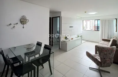 Excelente apartamento mobiliado localizado no bairro de boa viagem, com 53,61m² de área útil.