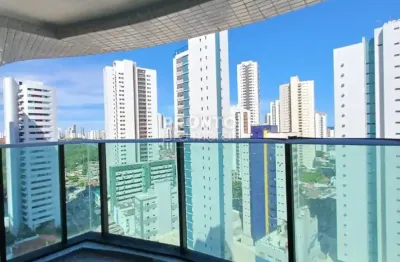Chances allure- excelente apartamento localizado em boa viagem com 135,53m²