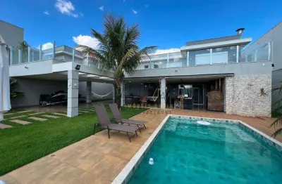 Casa com 4 suítes e piscina à venda, 380 m² por r$ 1.900.000,00 - riviera do lago - varginha/mg