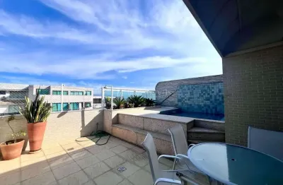 Apartamento cobertura duplex, quadra da praia - 5 quartos suítes, sala de cinema