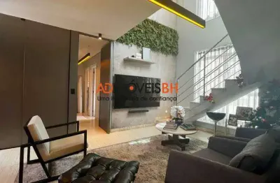 Apto cobertura à venda, 3 quartos, 2 suítes, 2 vagas, sion - belo horizonte/mg