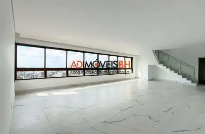 Apto cobertura à venda, 4 quartos, 4 suítes, 4 vagas, santa lúcia - belo horizonte/mg
