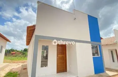 Casa com 2 dormitórios à venda, 54 m² por r$ 120.000,00 - zona rural - altos/pi