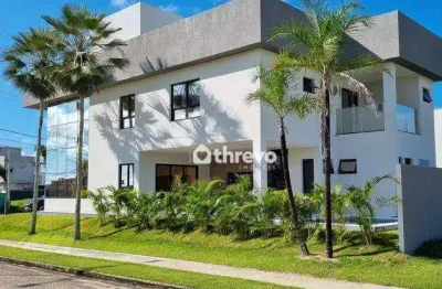 Casa com 4 dormitórios à venda, 338 m² por r$ 1.990.000,00 - cidade alpha - eusébio/ce