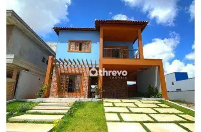 Casa com 4 dormitórios à venda, 235 m² por r$ 1.340.000,00 - cidade alpha - eusébio/ce