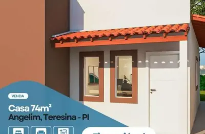 Casa com 3 dormitórios à venda, 74 m² por r$ 235.000,00 - angelim - teresina/pi