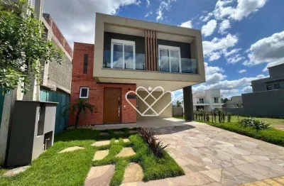 Luxuoso sobrado de 3 dormitórios em condomínio cyrela, gravataí - brum imob