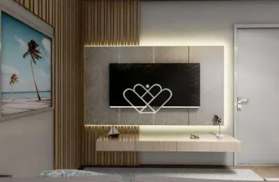 Apartamento aconchegante de 2 quartos com revestimento cerâmico no condomínio arty park