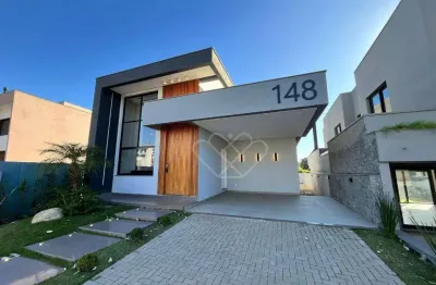 Casa térrea de alto padrão à venda em condomínio fechado em gravataí – 3 dormitórios e vista privilegiada