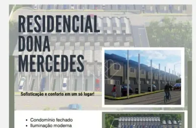 Casas novas à venda no bairro dona mercedes em gravataí com 2 dormitórios e pátio privativo