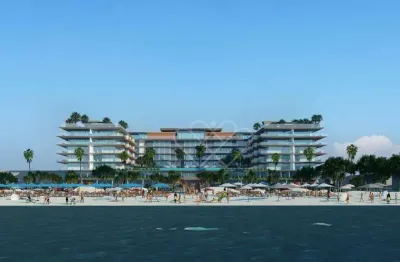 Exclusivo resort pé na areia em xangri-lá: apartamento com vista permanente para o mar