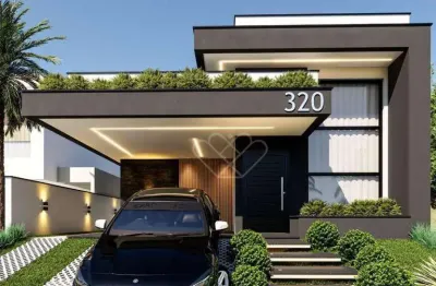 Casa térrea moderna com 3 suítes à venda no condomínio cyrella