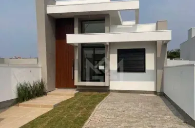 Casa à venda no bairro reserva bela vista em gravataí com suíte e churrasqueira