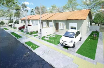 Casa aconchegante no bairro natal em gravataí com 2 quartos e vaga para carro