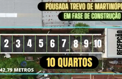 Sala comercial para venda em martinópolis, distrito industrial, 10 dormitórios, 10 suítes, 11 banheiros
