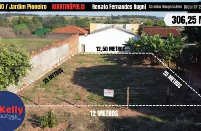 Terreno para venda em martinópolis, jardim o  pioneiro 1