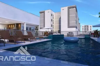 Apartamento à venda em aparecida de goiânia, papillon park, com 2 quartos, 43,00m²