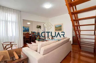 Cobertura à venda, 4 quartos, 2 suítes, 2 vagas, buritis - belo horizonte/mg