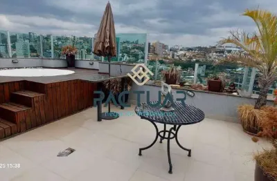 Cobertura para aluguel, 3 quartos, 1 suíte, 2 vagas, santa lúcia - belo horizonte/mg