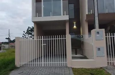 Sobrado novo- uvaranas- paraíso- 75m² - 2 quartos. aceita  financiamento