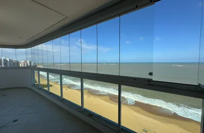 Alugo cobertura duplex frente mar, 3 quartos, 2 suítes, na praia de itaparica - vila velha/es