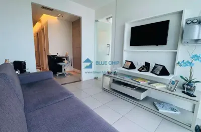 Sala para venda no edifício blue chip - barra da tijuca, com 59 m² por r$590.000,00
