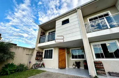 Sobrado em condomínio no bairro sítio cercado, curitiba-pr