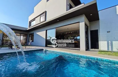 Casa semi-térrea no condomínio villa d'oro, vinhedo – 3 suítes, piscina e automação