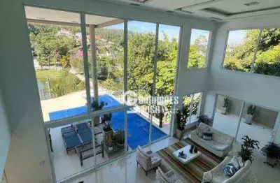 Casa alto padrão com piscina e casa de hóspedes –  1.150 m² de terreno- marambaia - vinhedo