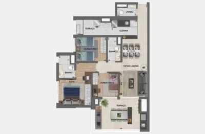 Apartamento 3 dormitório com 1 suíte com 1 vaga, vila prudente sp