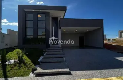 Casa térrea localizada no condomínio jardins bolonha, senador canedo-go