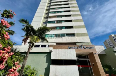 Apartamento 02 quartos 01 suíte - jardim américa - residencial america tower