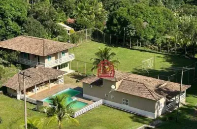 Sítio com 3 dormitórios à venda, 435600 m² por r$ 1.600.000,00 - bicuda grande - macaé/rj