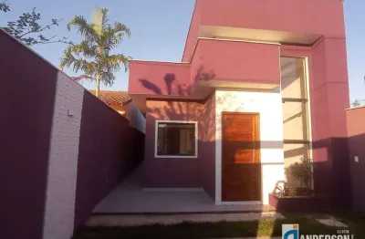 Casa  estilo moderna 2 quartos (sendo 1 suíte) com churrasqueira + suite externa no jd. atlântico leste