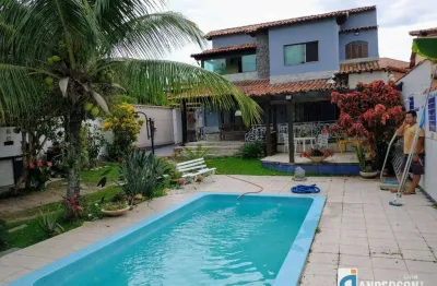 Excelente casa 3 quartos com piscina e churrasqueira no jd. atlântico central