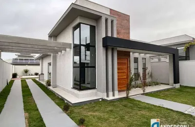 Excelente casa de alto padrão c/ 3 quartos com piscina à venda, 129m² por r$ 850.000 - jardim atlântico (itaipuaçu) - maricá/rj