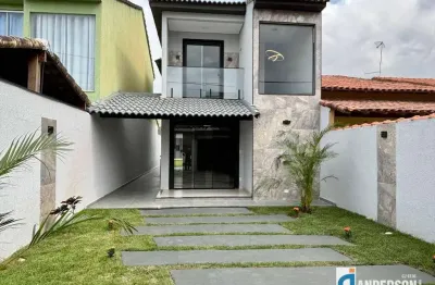Excelente casa 3 quartos (2 suítes) fino acabamento com churrasqueira no são bento - r$ 679.000,00 - itaipuaçu