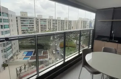 Alugo apartamento de 1/4 mobiliado de alto padrão no alphaville 1