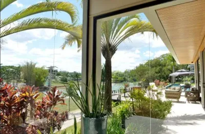 Condominio terras de são jose  i - casa condominio terras de sâo jose i , frente para o lago com 5 suites