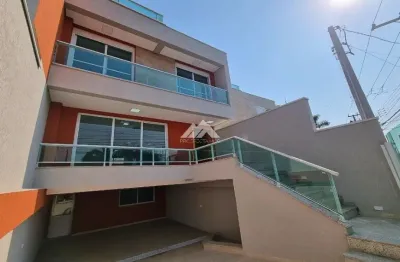 Sobrado novo com 4 quartos 2 suítes 3 vagas com quintal e terraço á venda