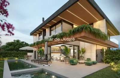 Casa em condomínio fechado com 5 quartos à venda no cacupé, florianópolis  por r$ 13.900.000