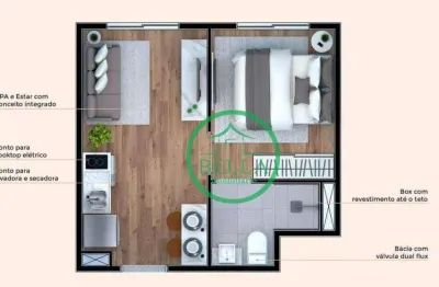 Apartamento com 1 dormitório à venda, 26 m² por r$ 225.000,00 - jardim aeroporto - são paulo/sp