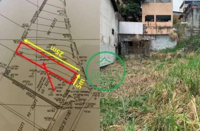 Terreno à venda, 125 m² por r$ 334.000 - vila boa vista - barueri/sp