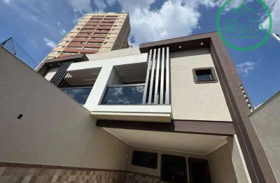 Exclusivo sobrado com acabamento de alto padrão, 3 suítes e lazer privativo na villa barreto