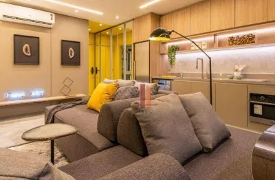 Studio com 1 dormitório à venda, 43 m² por r$ 915.189,85 - jardim anália franco - são paulo/sp