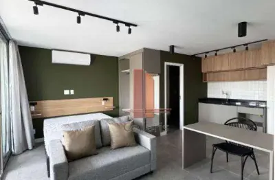 Studio com 1 dormitório para alugar, 39 m² por r$ 5.090/mês - tatuapé - são paulo/sp
