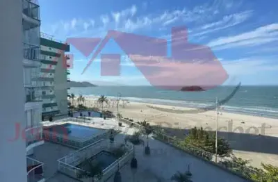 Amplo apartamento semi mobiliado frente mar em balneário camboriú